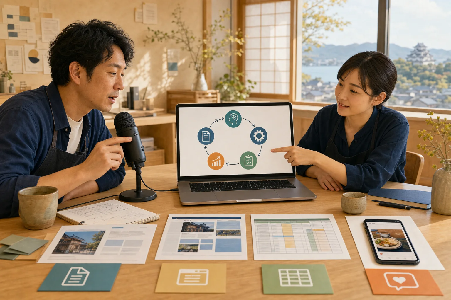彦根の地域事業者がCodexへ仕事を頼み、変更点と成果物を確認する講習の様子
